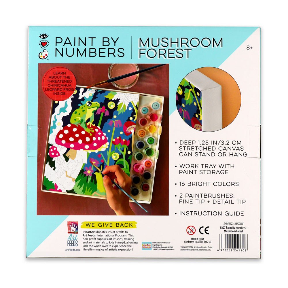 Bright Stripes iHeartArt Paint By Numbers- Mushroom Forest Brush - Image 4