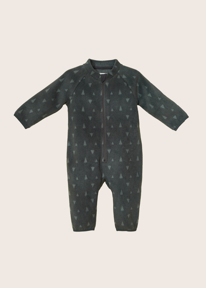 Rise Little Earthling Microfleece Romper - Deep Forest / 18-24m
