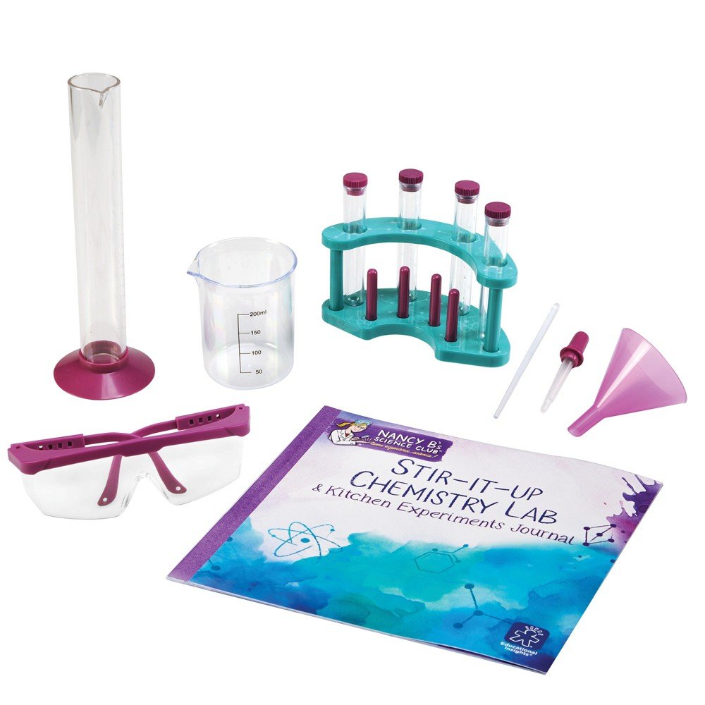 Educational Insights Nancy B's Science Club Stir-It-Up Chemistry Lab & Kitchen Experiments Journal Bottle
