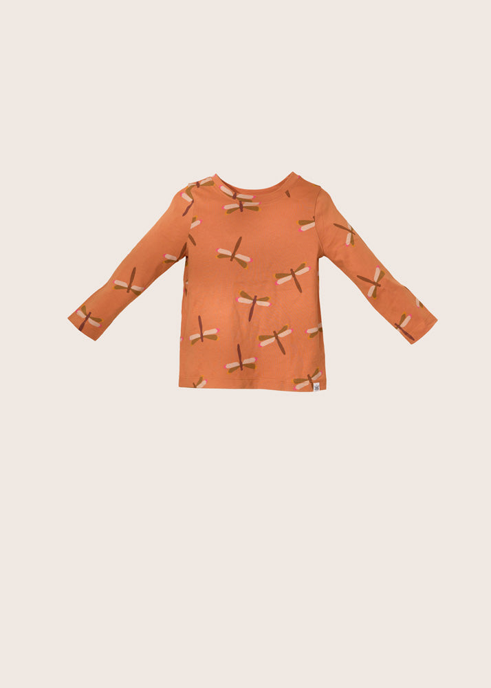 rise little earthling Long-Sleeve Shirt - Hazel Dragonfly / 4-5y