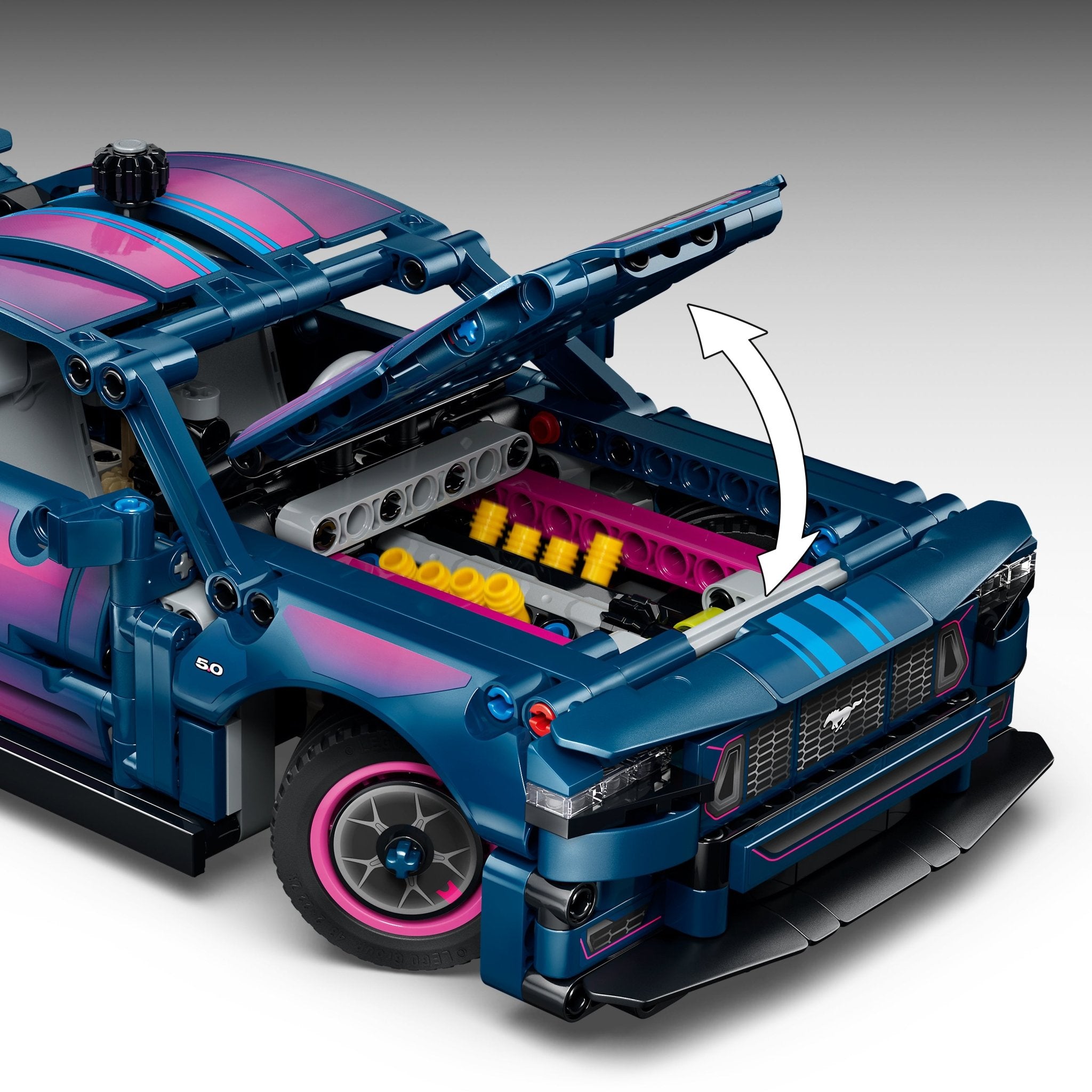 LEGO® Technic Custom Garage Ford Mustang GT Car 42236 Toy - Image 5