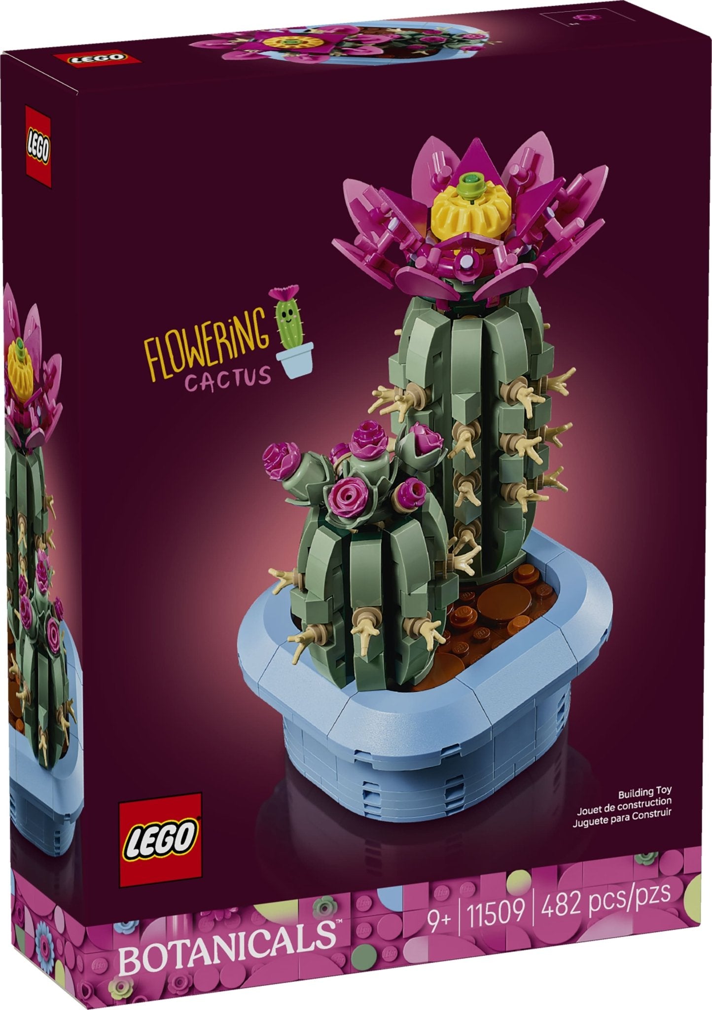 LEGO® Botanicals LEGO® Flowering Cactus Plants Decor 11509 Pot - Image 3