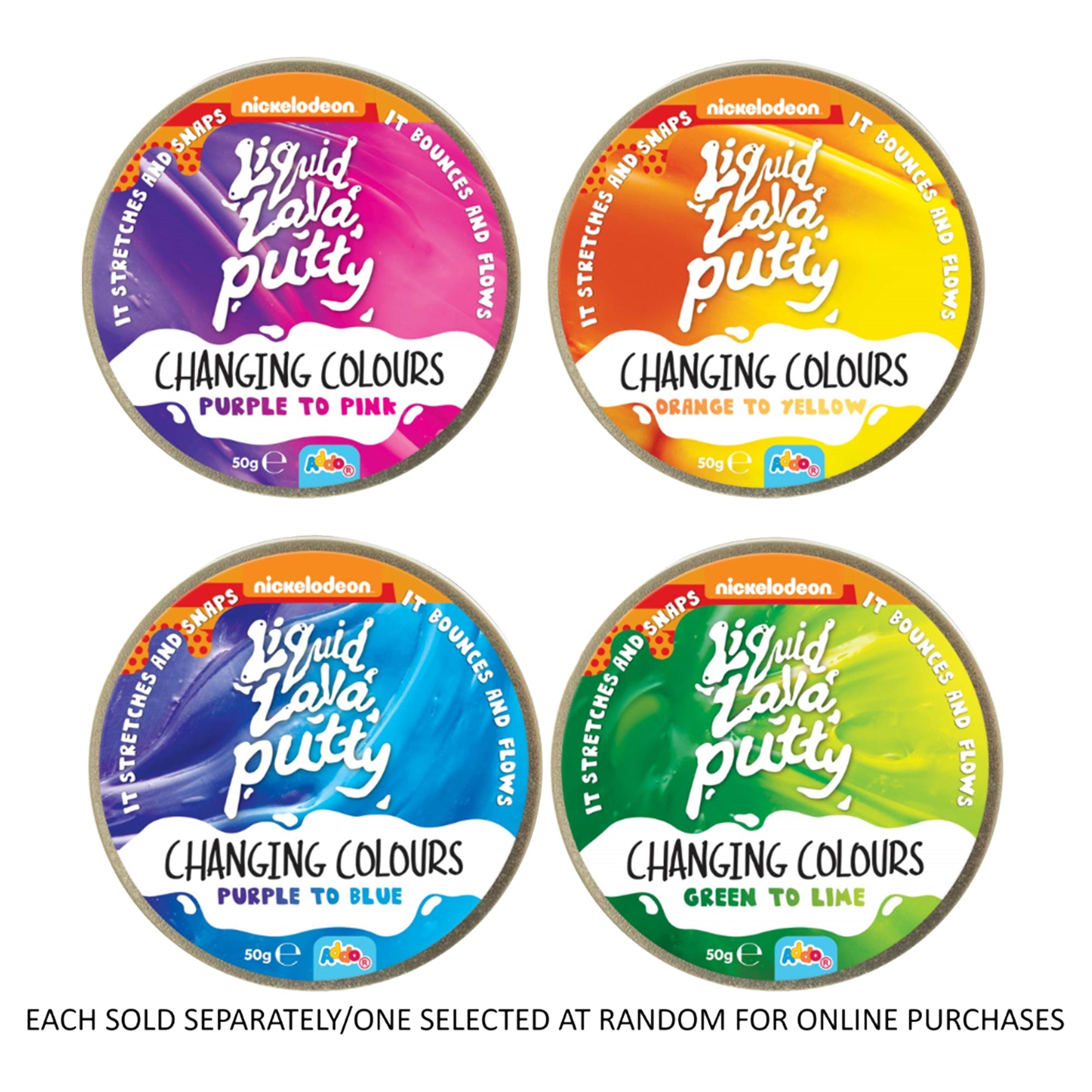 Liquid Lava Putty Changing Colour Pot