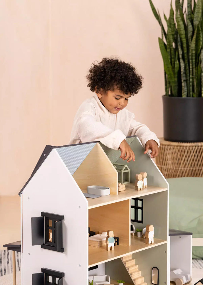 Coco Village Wooden Doll House Master Bedroom Furniture (9 pcs) Soap - Image 19