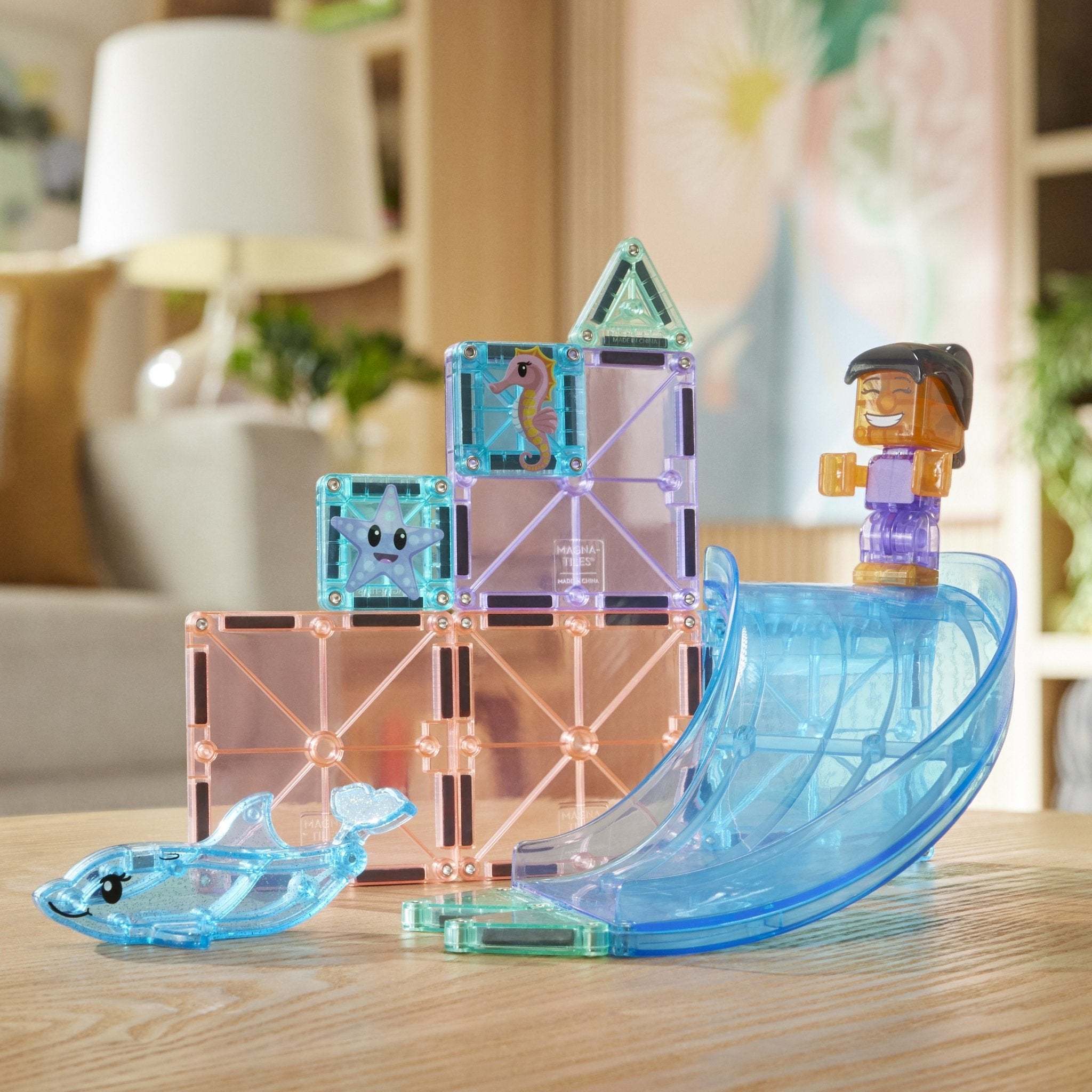 The Original MAGNA-TILES® Dolphin Bay 13-Piece Toy - Image 2