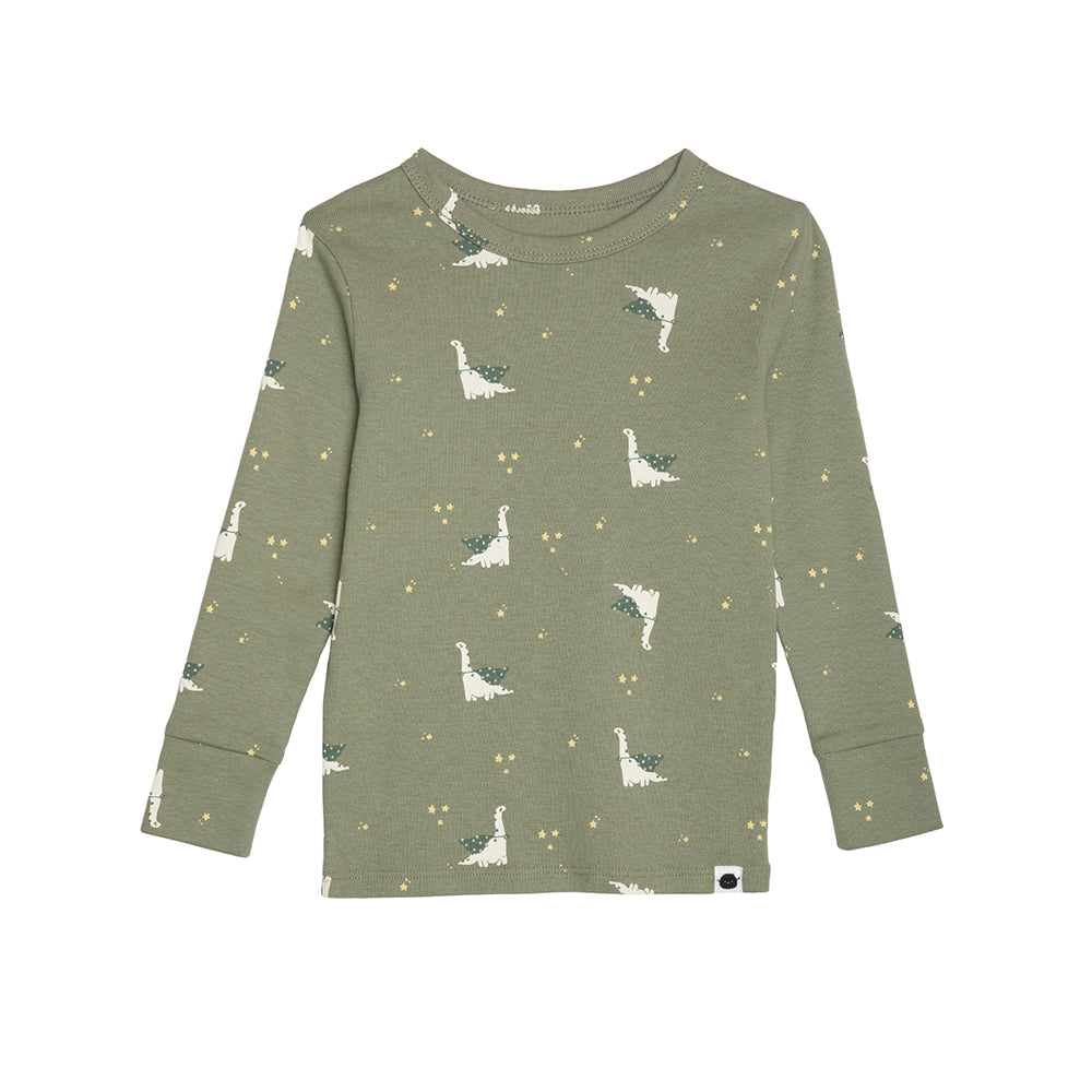 rise little earthling Long Sleeve 2 Piece Sleep Set TGFSL00 - Green Dino / 18-24M - Image 16