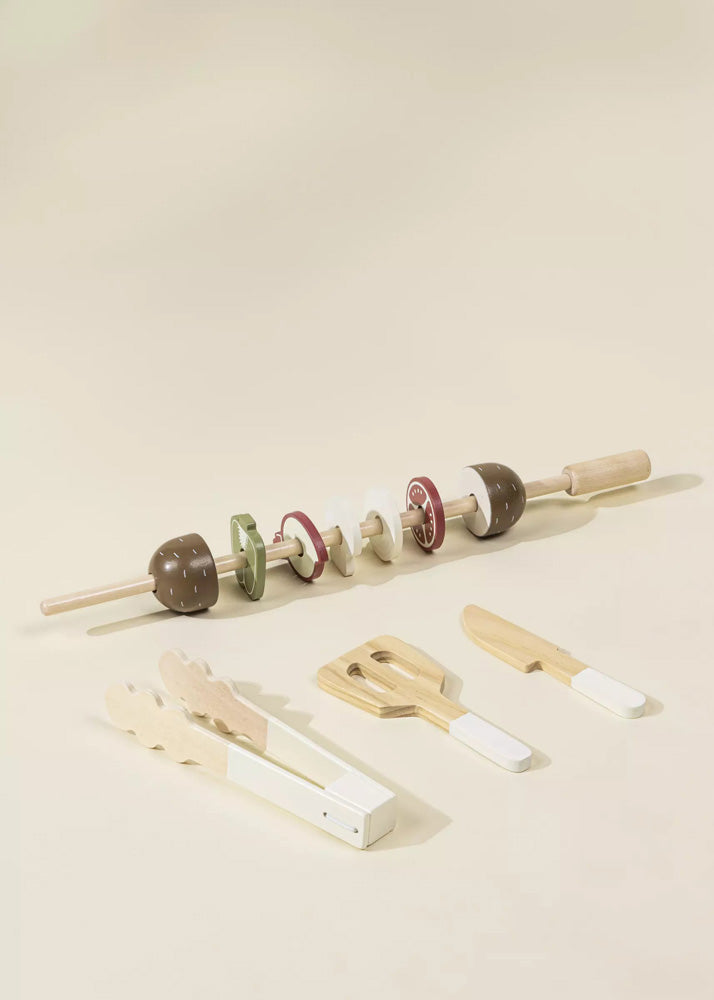 Coco Village Wooden Barbecue Playset and Accessories Toy - Image 7