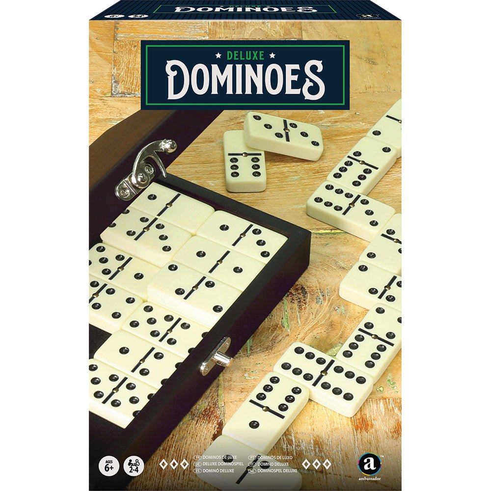 Craftsman Deluxe Wooden Dominoes Set Mask