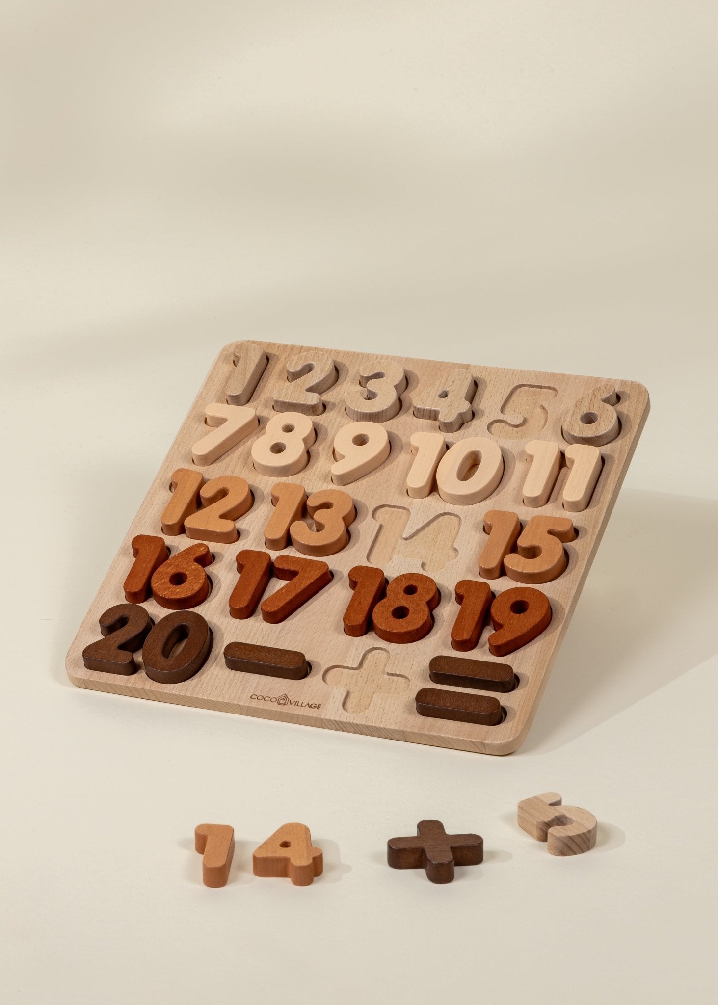 Coco Village Wooden Numbers Set Puzzle