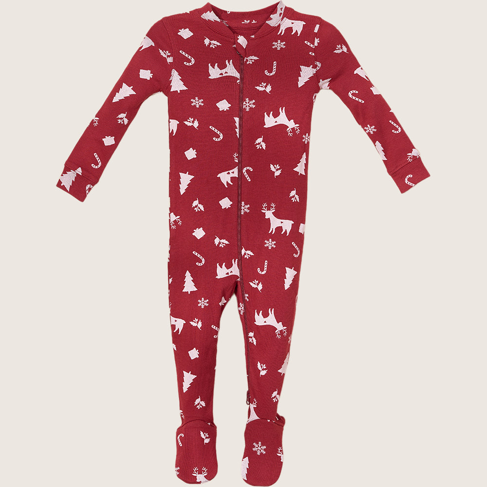 rise little earthling Holiday Sleeper BUHSL00 - Dark Green / 3-6m - Image 5