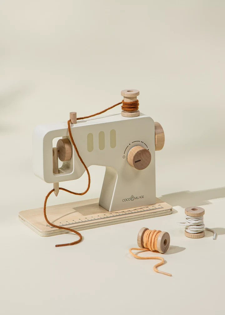 Coco Village Wooden Sewing Machine Playset Toy