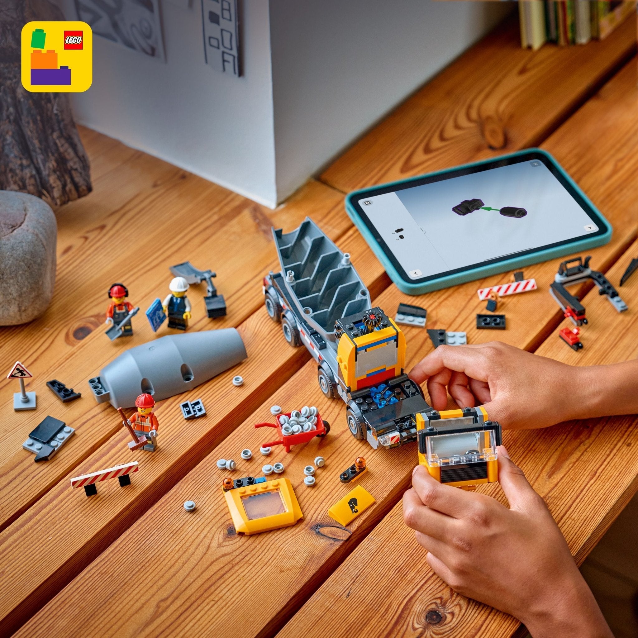 LEGO® City LEGO® Cement Mixer 60478 Toy - Image 6