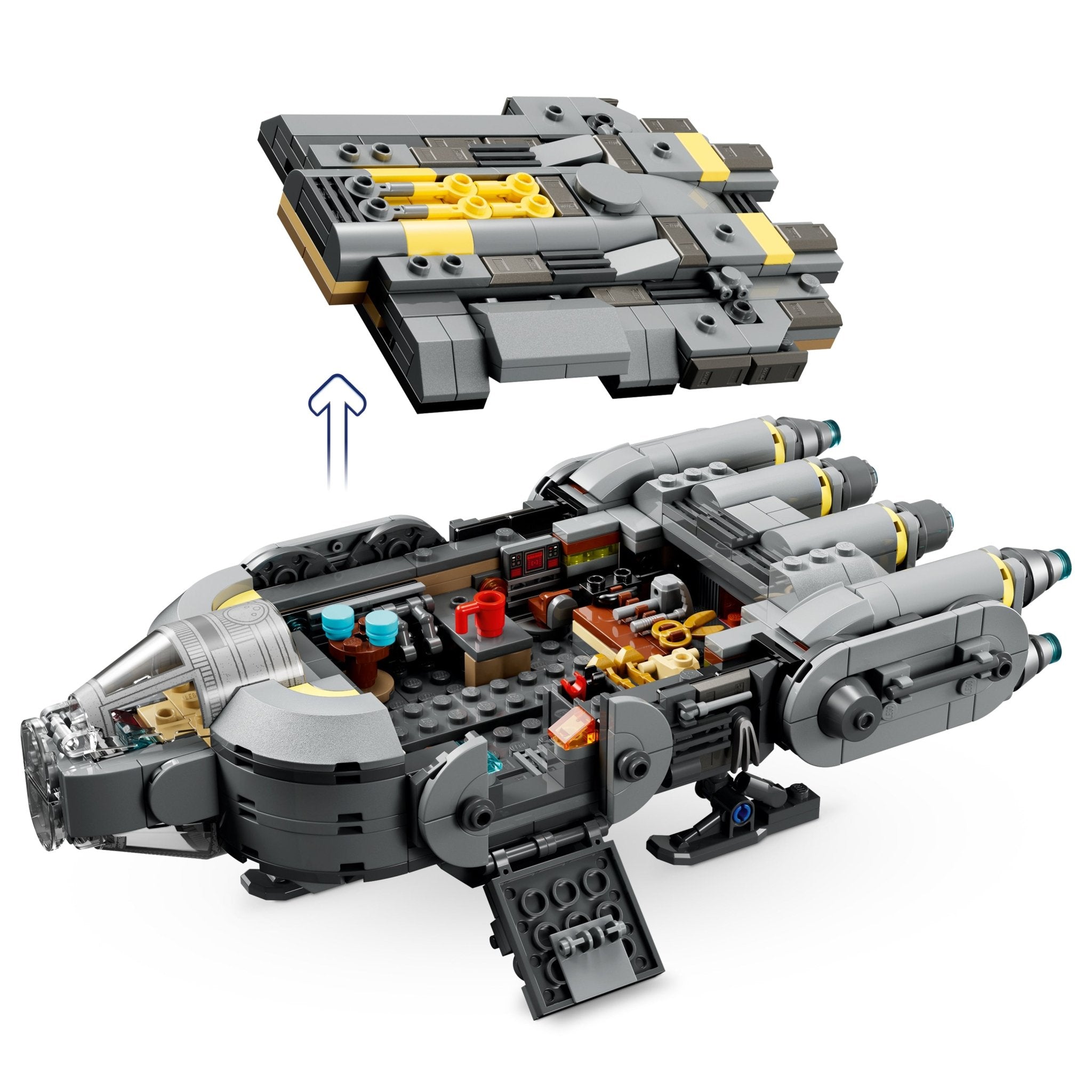 LEGO® Star Wars: The Mandalorian and Grogu Anzellan Starship 75445 Toy - Image 3