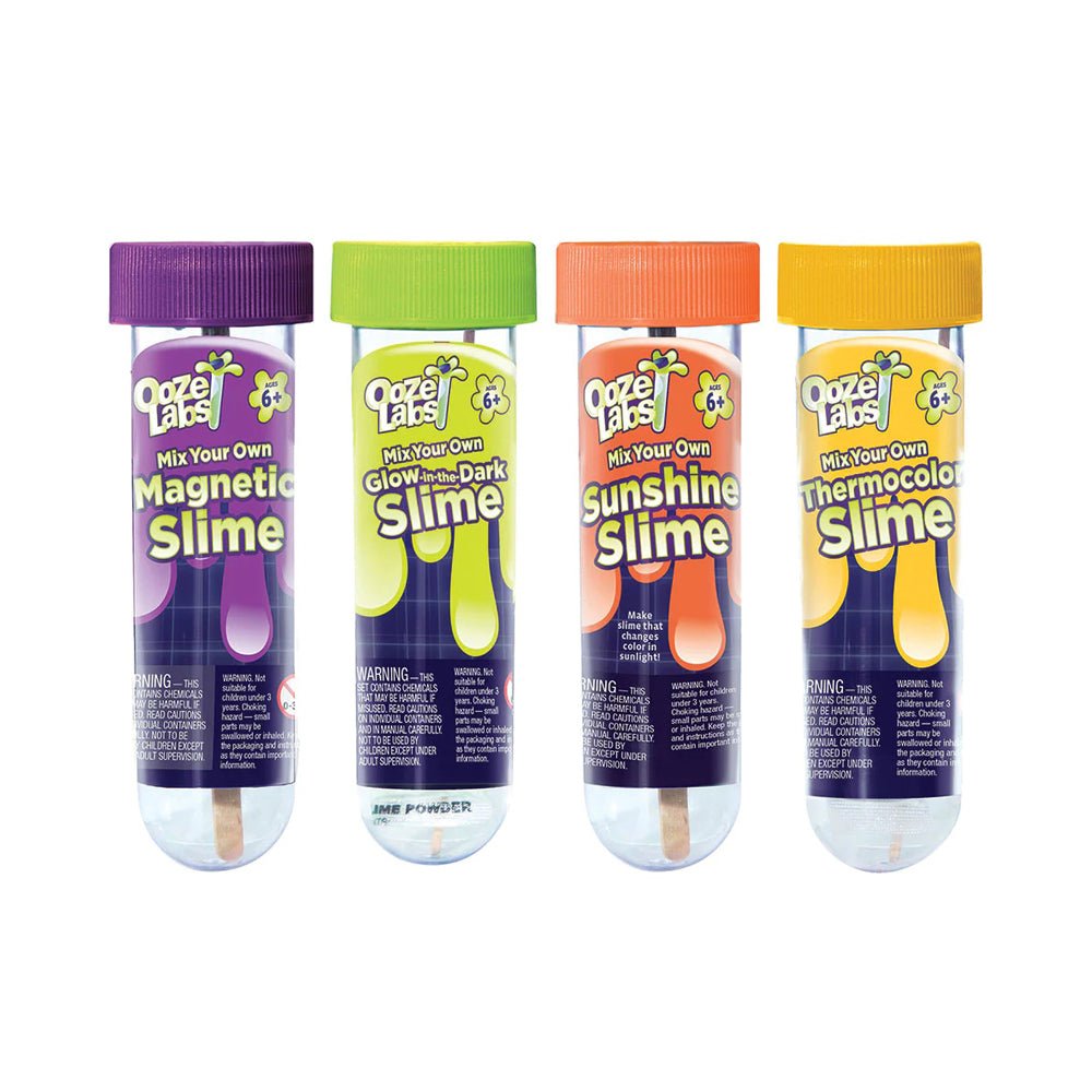 Thames & Kosmos Ooze Labs Mix Your Own Slime Kits Container