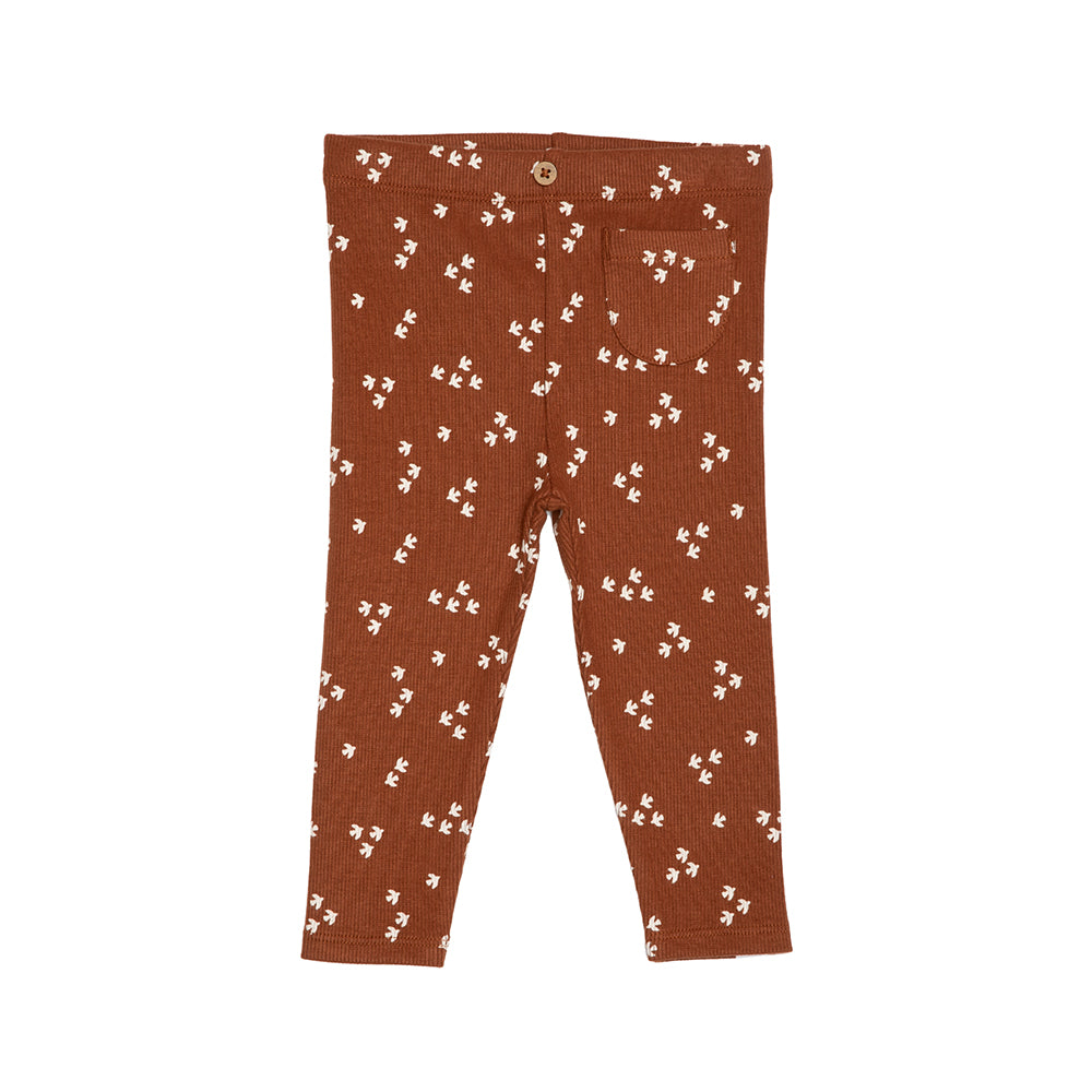 rise little earthling Pocket Leggings Andorra Birds 0-3m - Rose Dragonfly / 0-3m