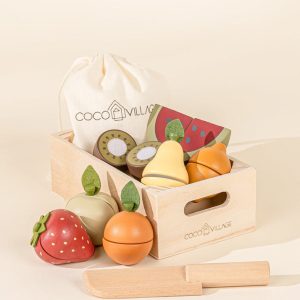 Coco Village Wooden Fruits playset Basket