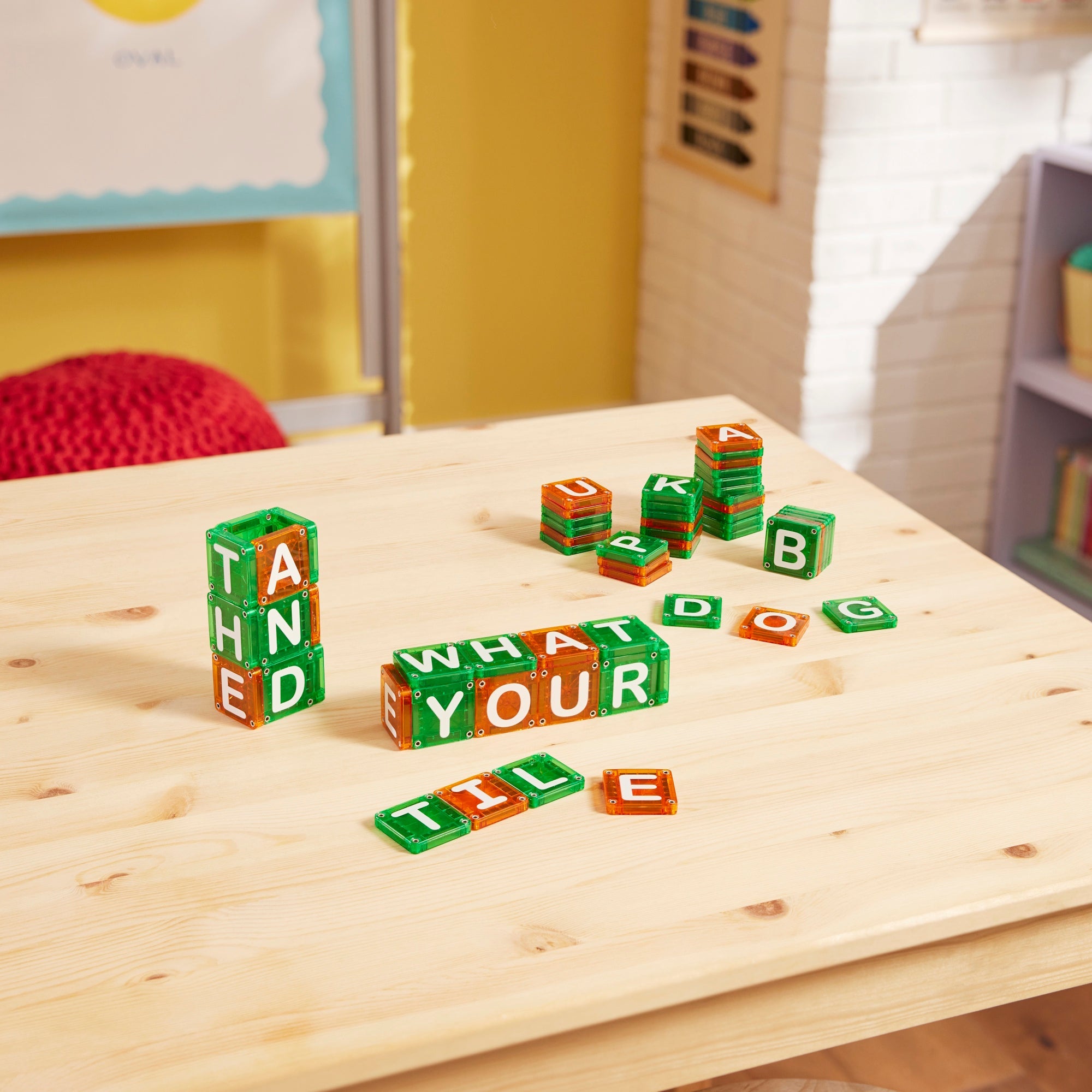 MAGNA-TILES® microMAGS LEARN Letters 56-Piece Toy - Image 4