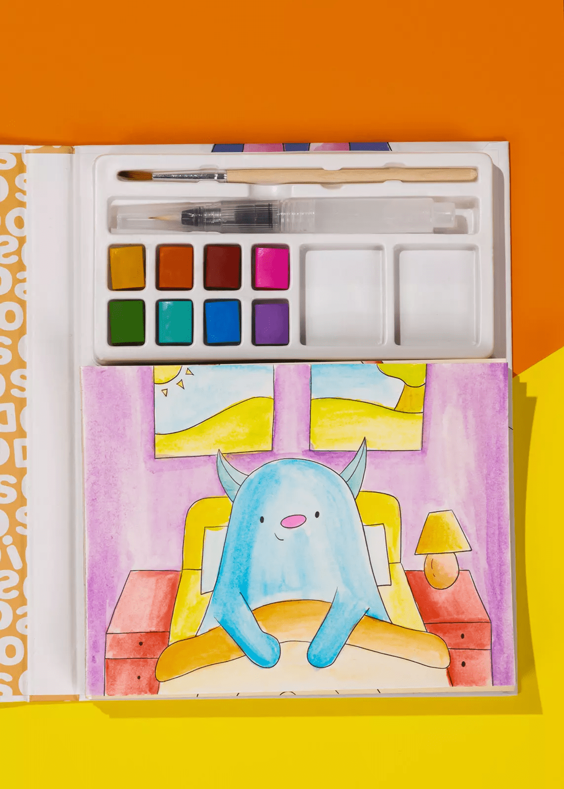 Coco Village Coco Studio Watercolor Monster Painting Book - 30 pages Brush