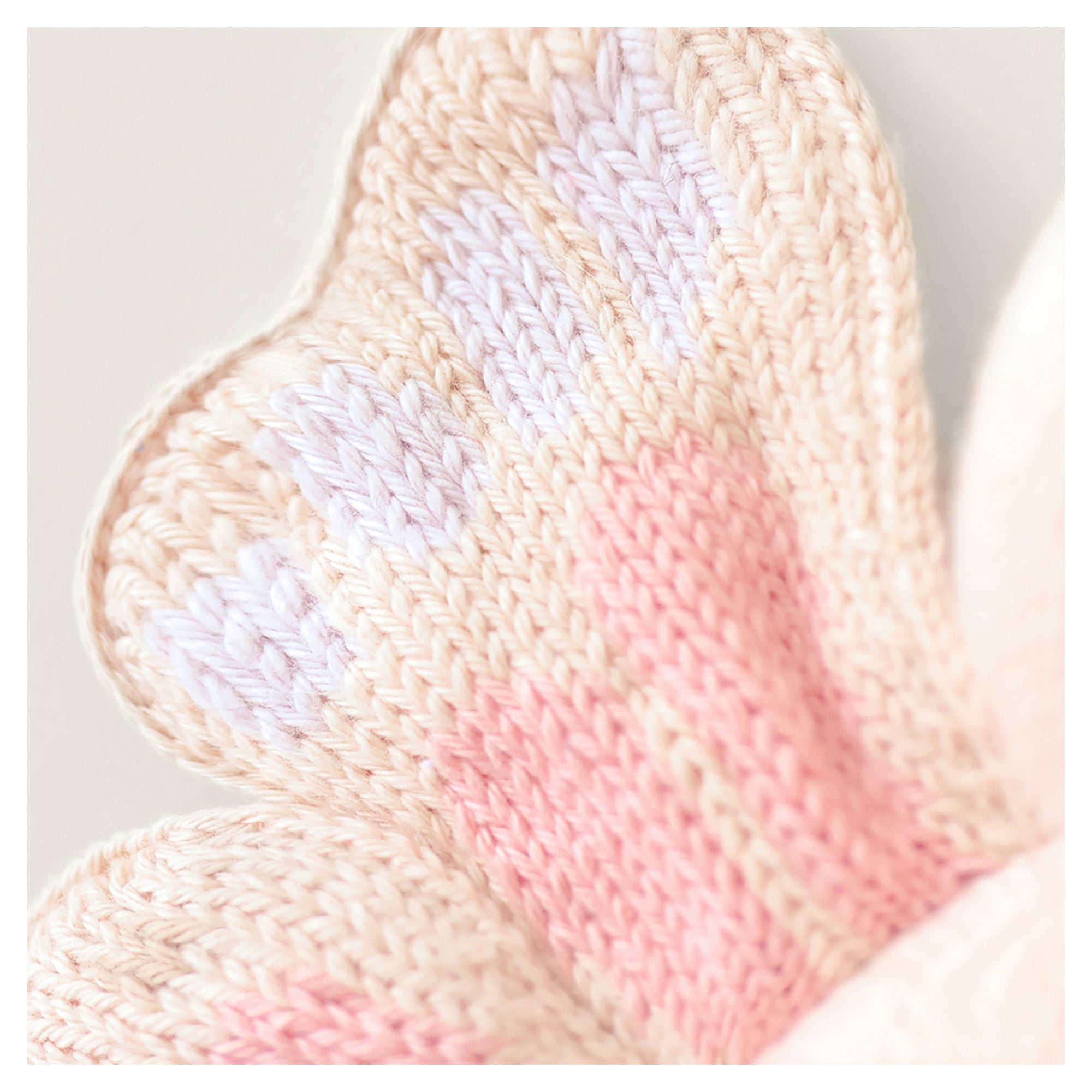 Cuddle + Kind Baby Butterfly (Petal Pink) Hand-Knit Doll Toy - Image 4