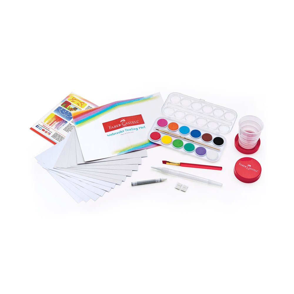 Faber-Castell Young Artist Learn to Watercolor Set Brush - Image 2