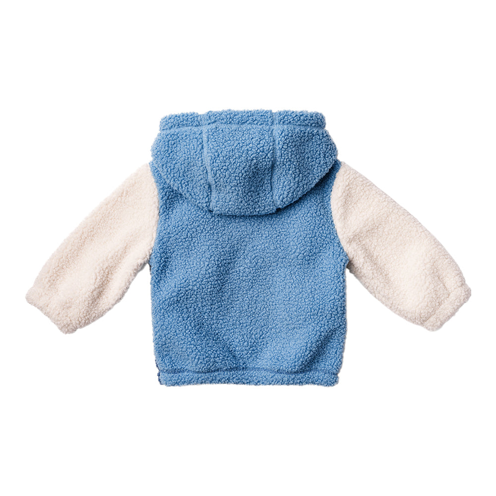 Ms. Rachel Fuzzy Colourblock Jacket - Blue Colourblock / 3-4y - Image 5