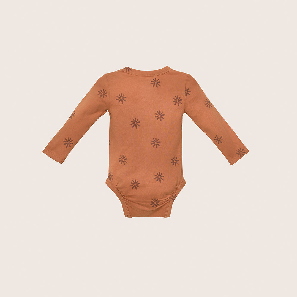 rise little earthling LS Graphic Bodysuit BUHON00 - Tapioca / 0-3m - Image 3