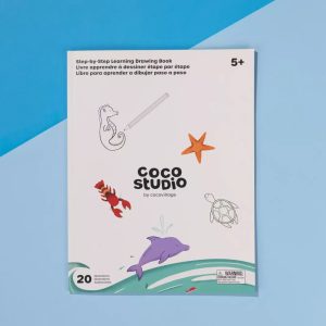 Coco Village Step-by-Step Learning Drawing Book – Under the Sea (20 pages) Support
