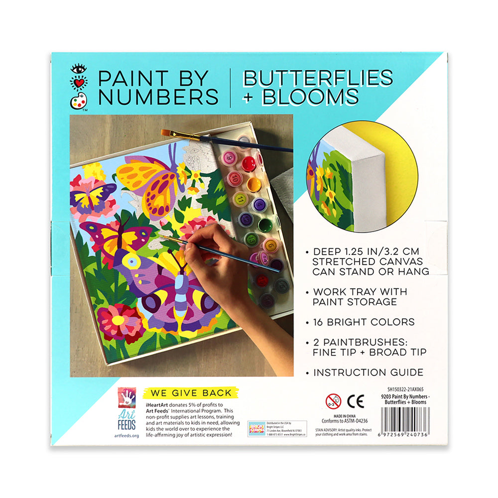 Bright Stripes iHeartArt Paint By Numbers- Butterflies + Blooms Brush - Image 10