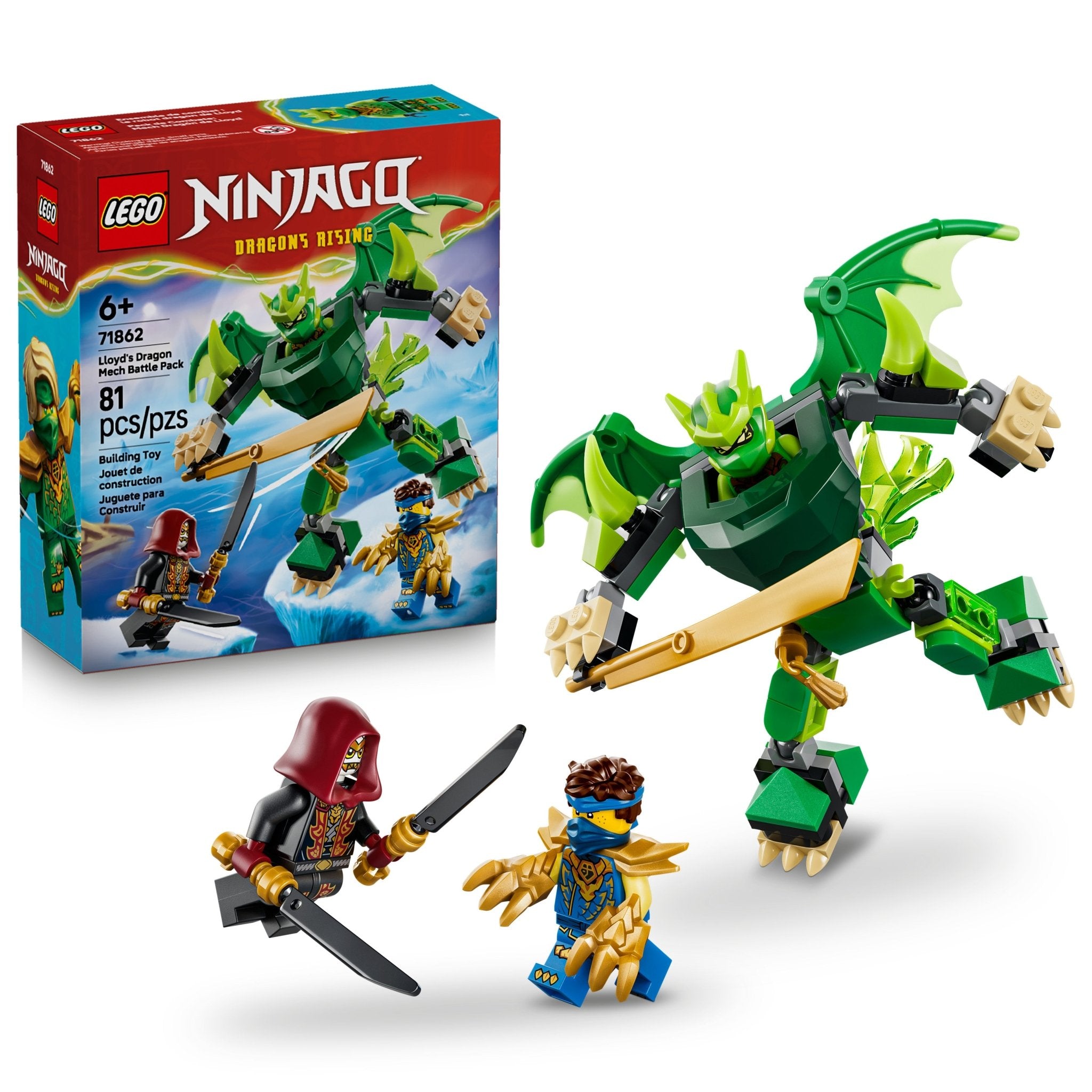 LEGO® NINJAGO Lloyd's Dragon Mech Battle Pack 71862 Toy