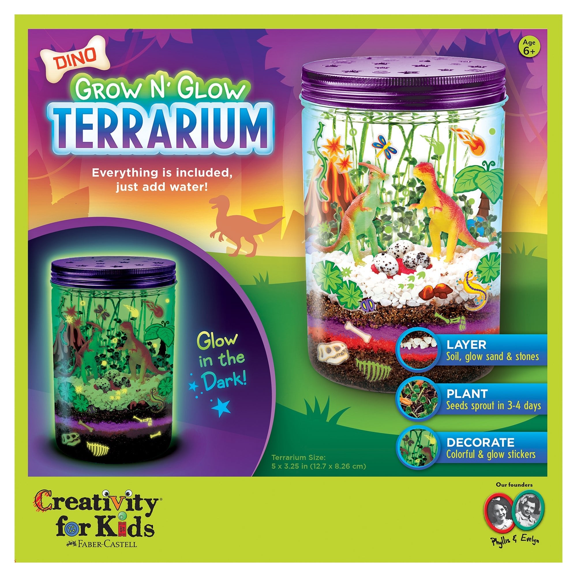 Grow N' Glow Dino Terrarium Jar