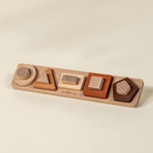 Coco Village Wooden Shapes Learning Set - 5 pcs Puzzle