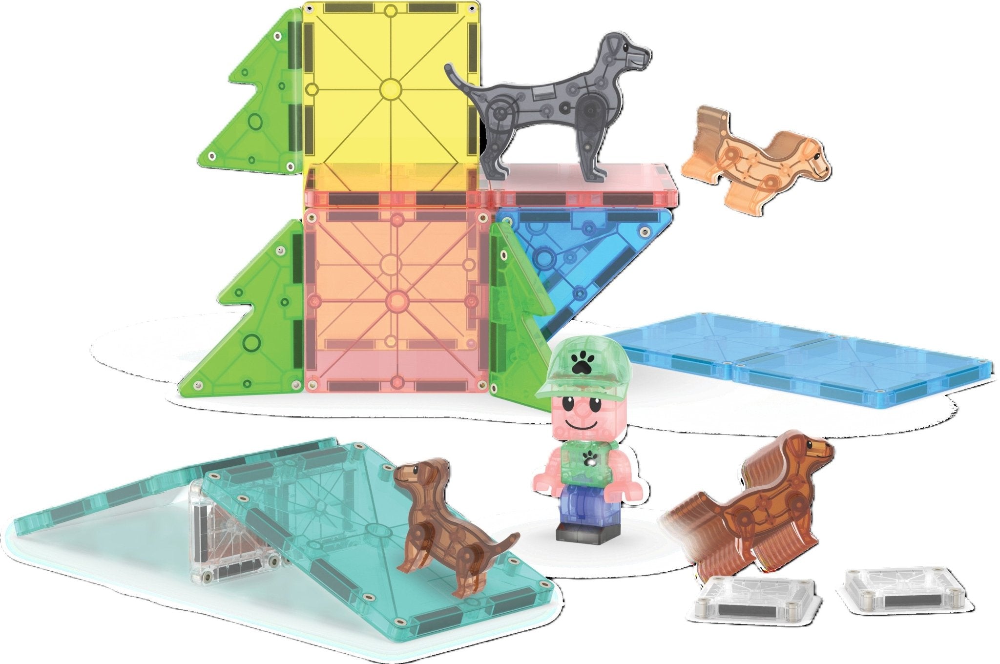 MAGNA-TILES® Puppy Park 25-Piece Toy - Image 4