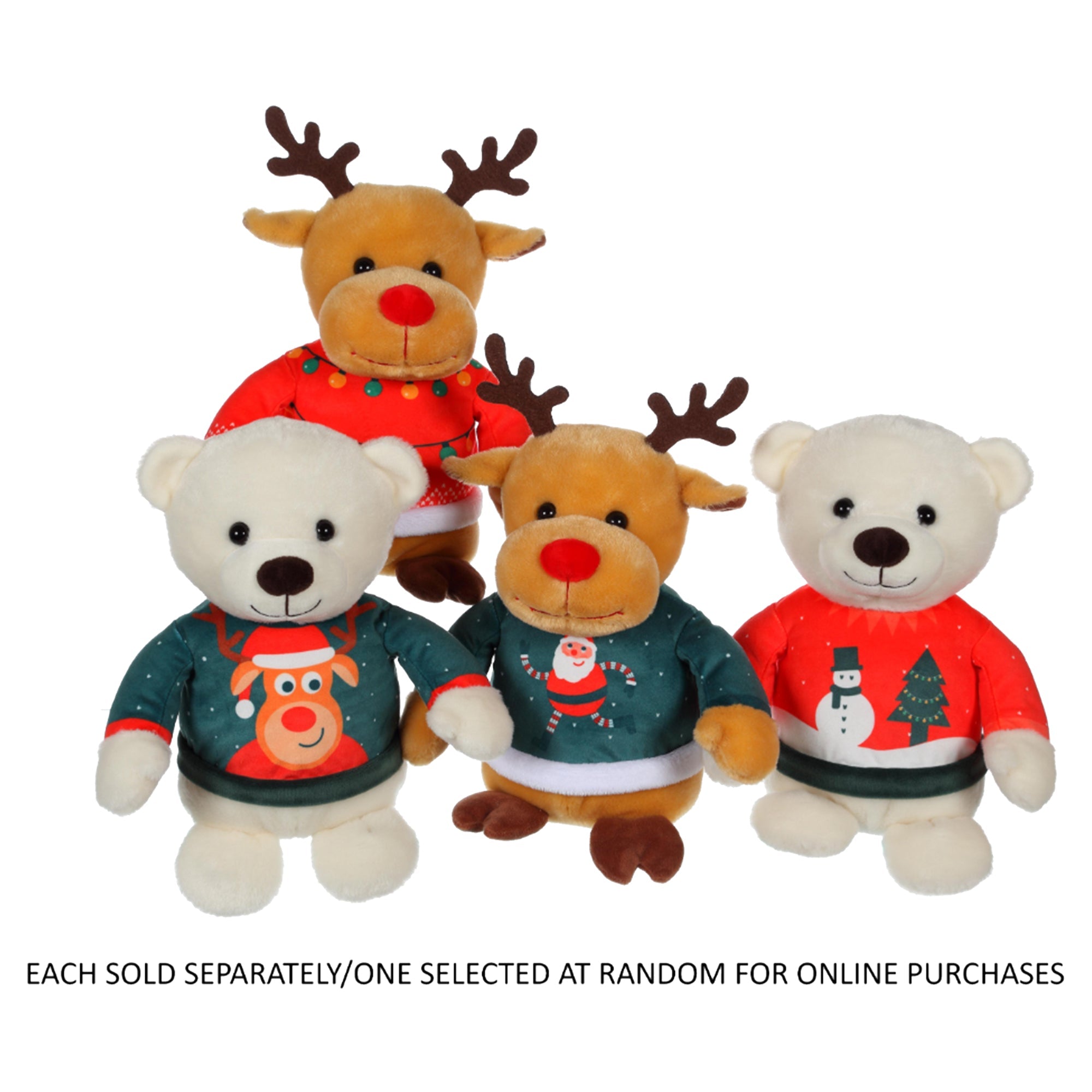 Christmas Friends Plush with Sweater 15 cm Toy