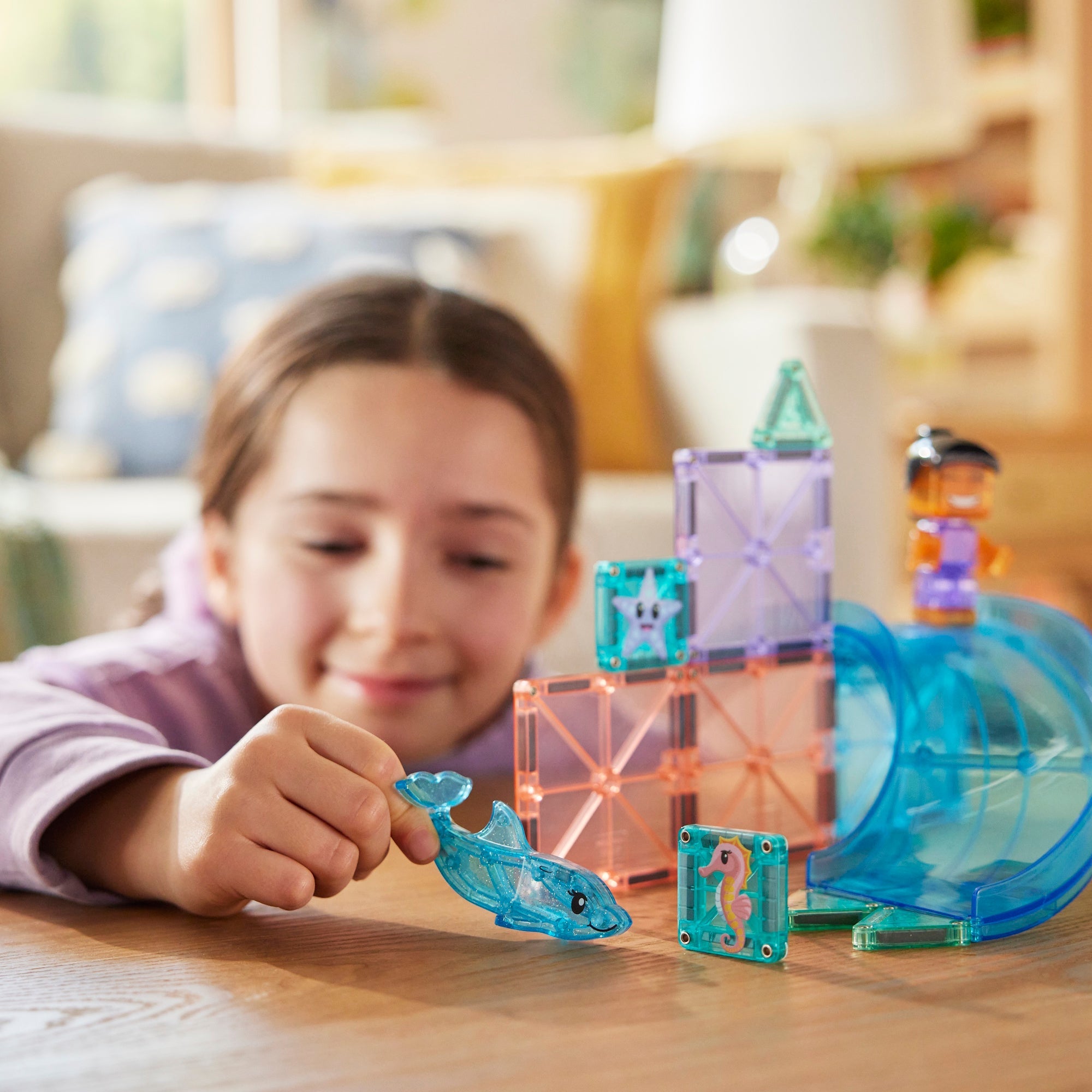 The Original MAGNA-TILES® Dolphin Bay 13-Piece Toy - Image 4