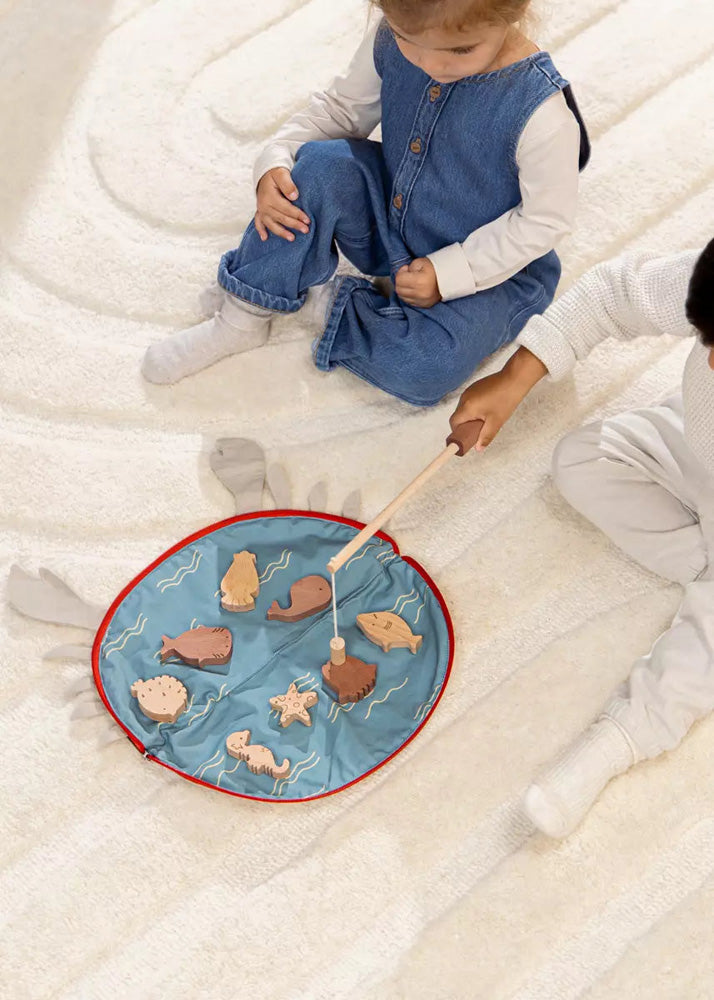 Coco Village Wooden Fishing Game with Bag Puzzle - Image 11