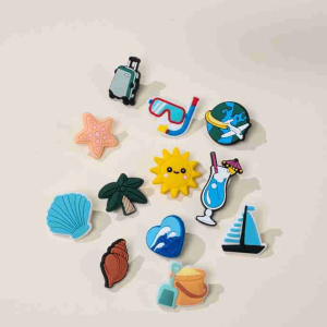 Coco Village Set of 12 Holiday Charms Pin Bag