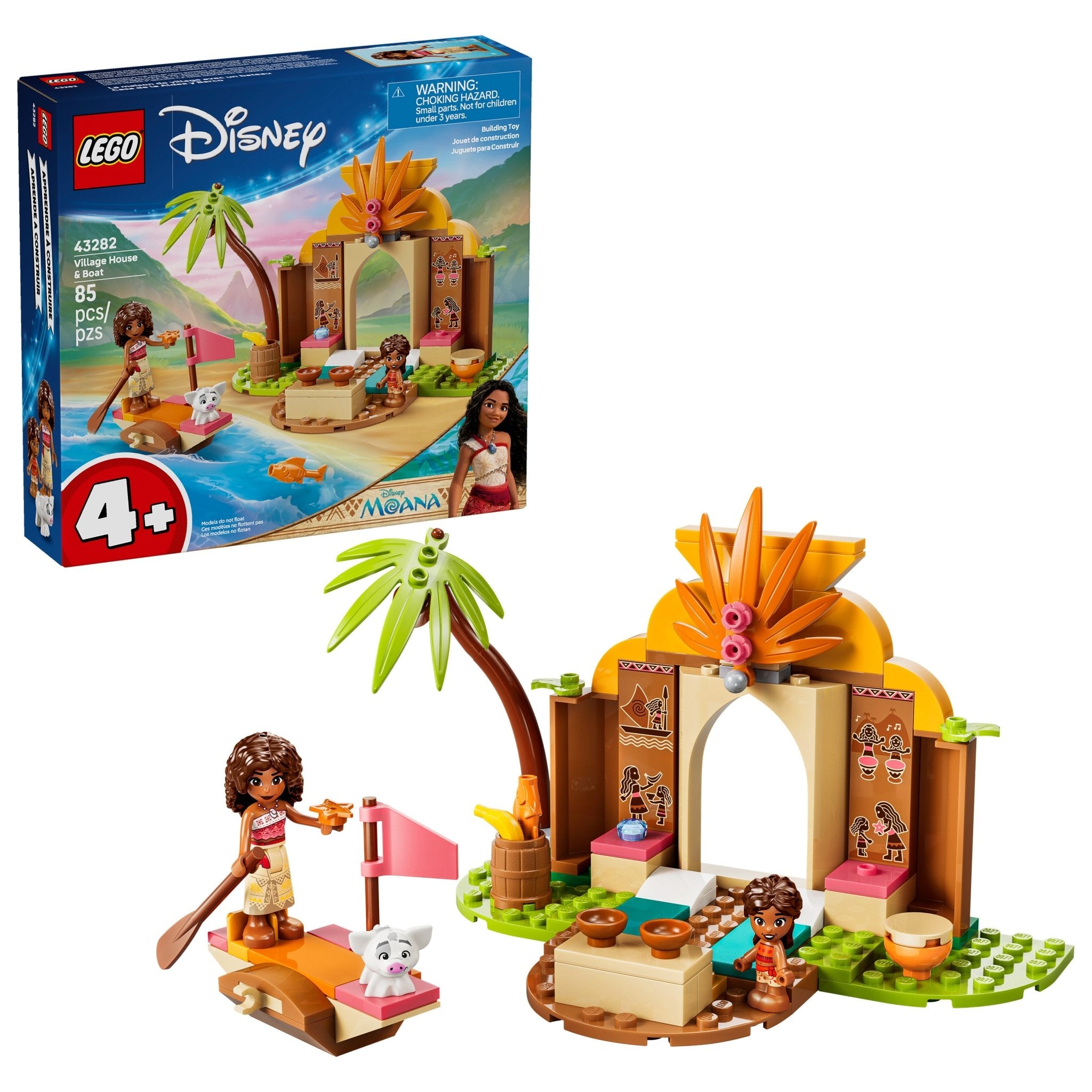 LEGO® Disney Princess LEGO® Disney Moana Village House & Boat 43282 Toy