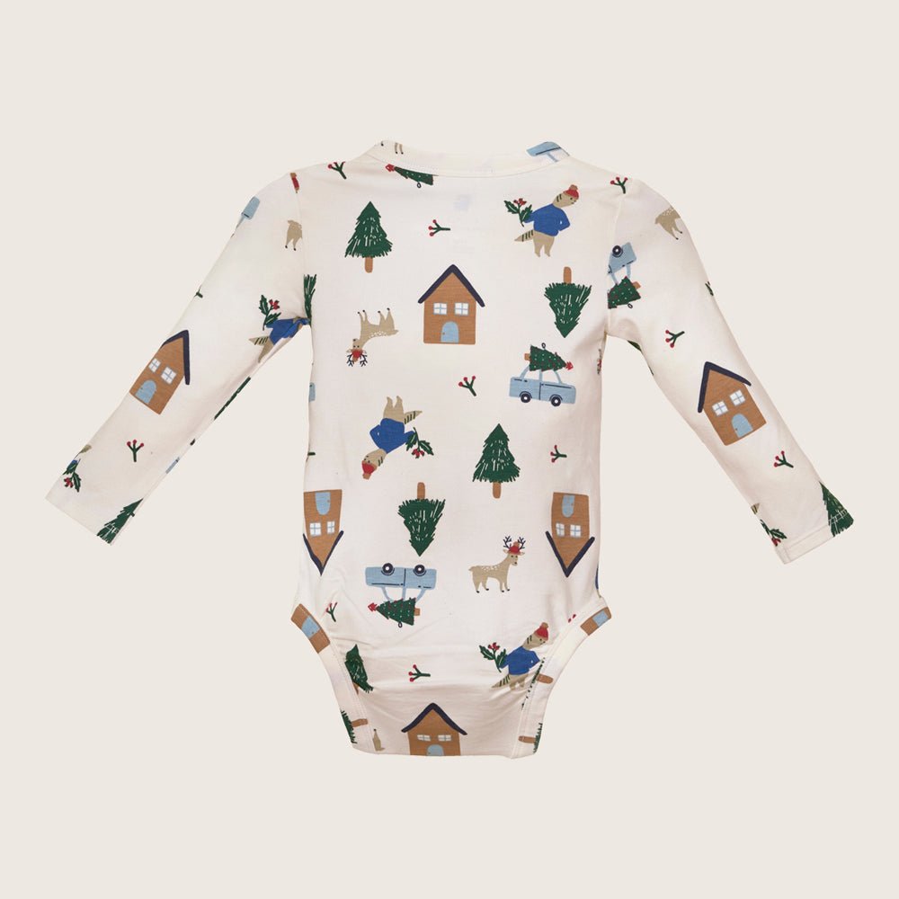 rise little earthling LS Graphic Bodysuit BUHON00 - Tapioca / 0-3m - Image 11