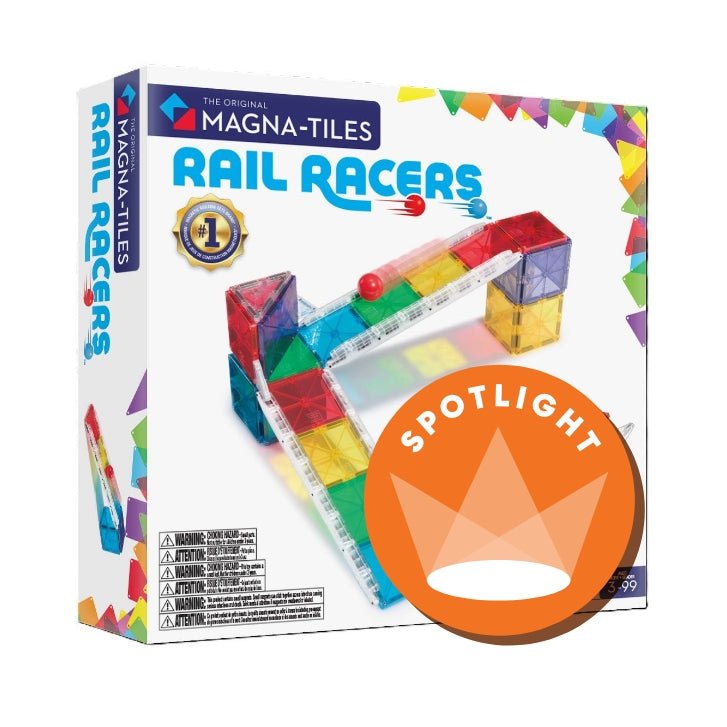 MAGNA-TILES® Rail Racers 33-Piece Toy
