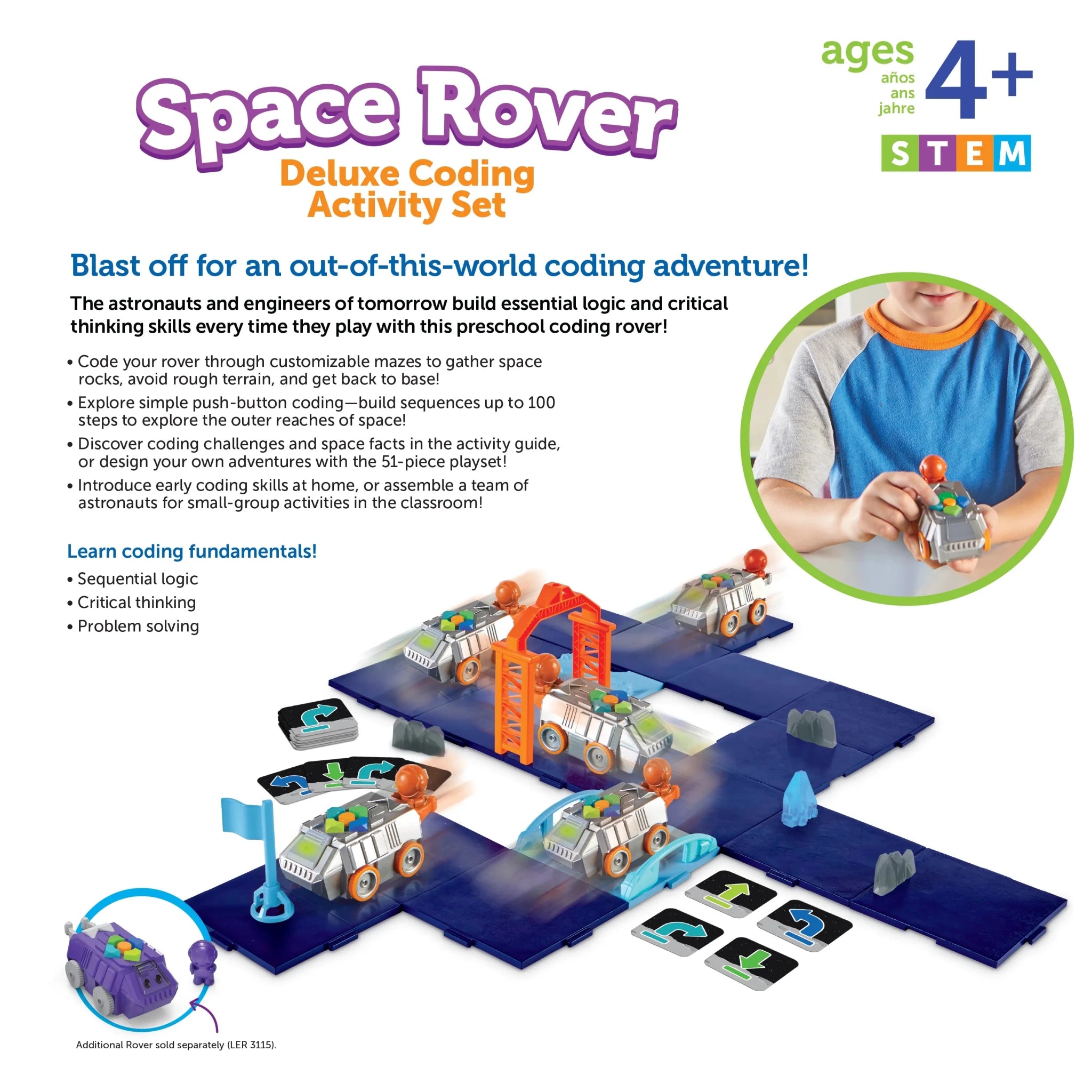 Learning Resources Space Rover Deluxe Coding Activity Set Toy - Image 6
