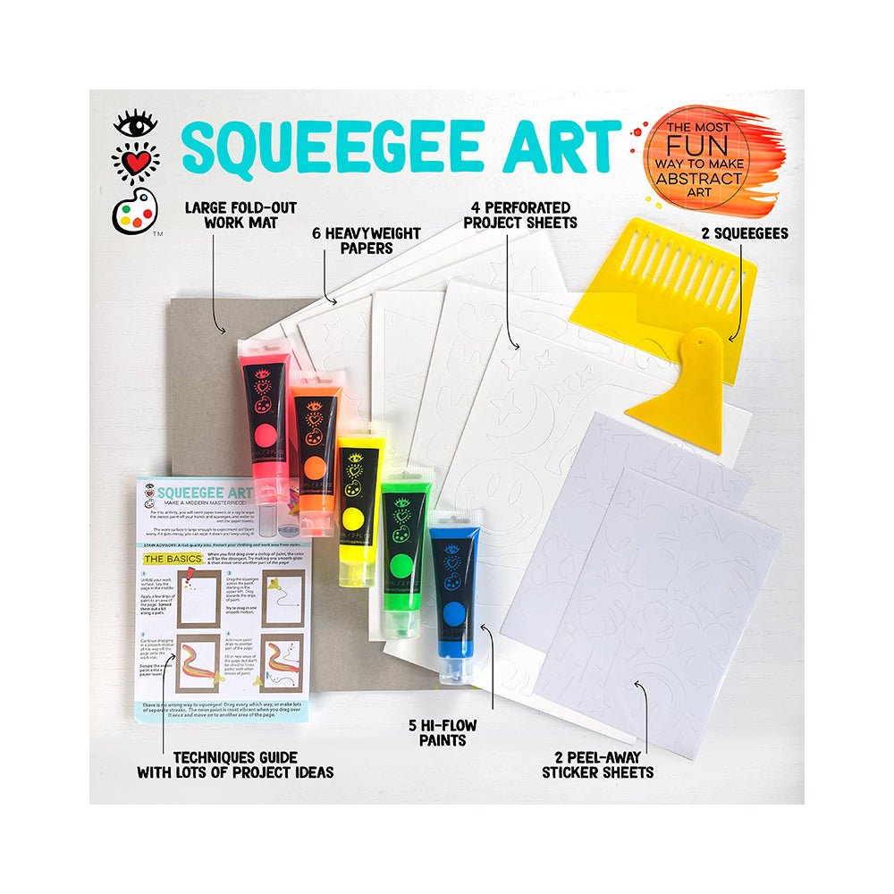 Bright Stripes iHeartArt Squeegee Art Mask - Image 4