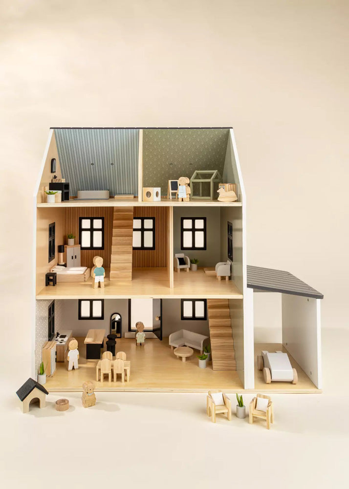 Coco Village Wooden Doll House Master Bedroom Furniture (9 pcs) Soap - Image 21