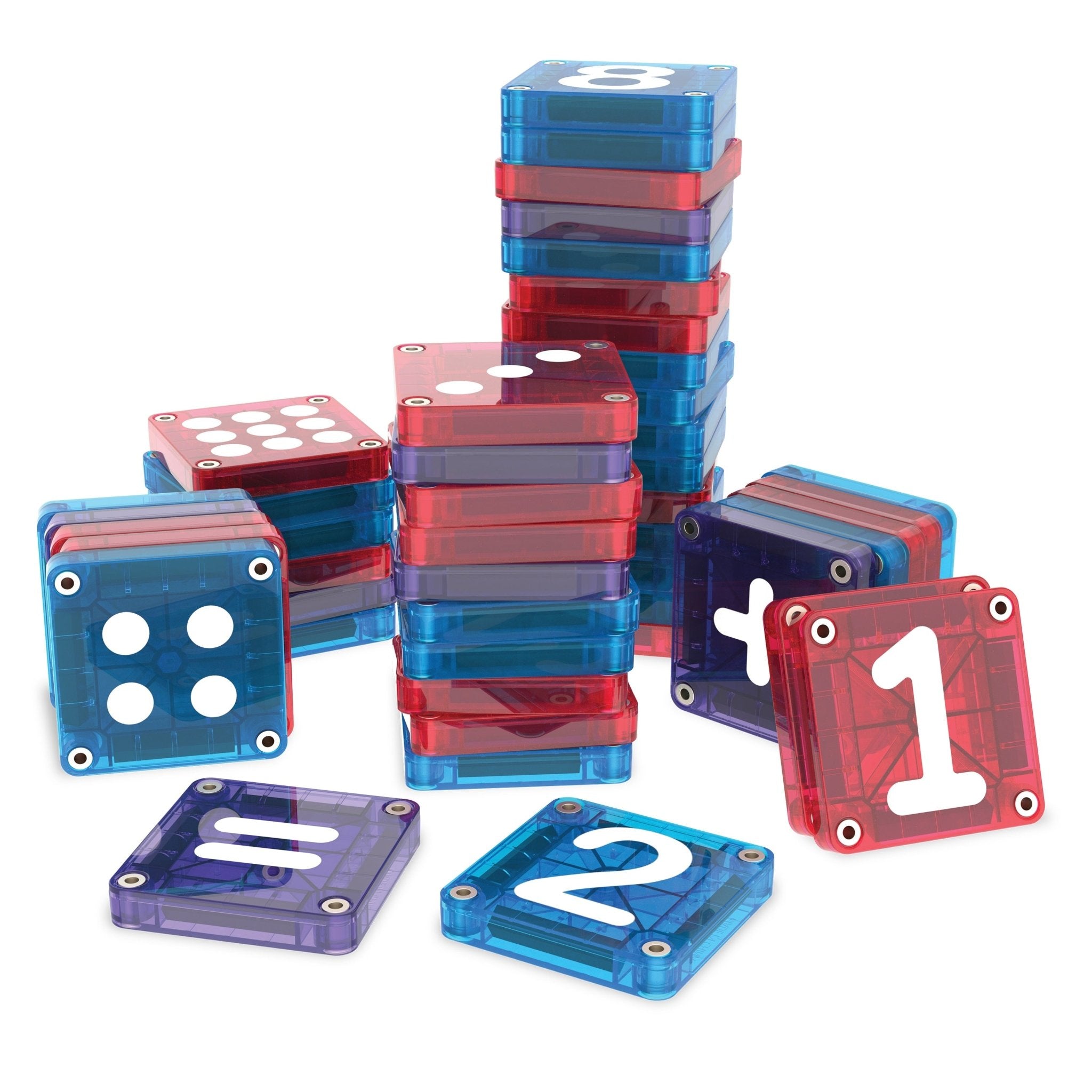 MAGNA-TILES® microMAGS LEARN Numbers 56-Piece Toy - Image 4