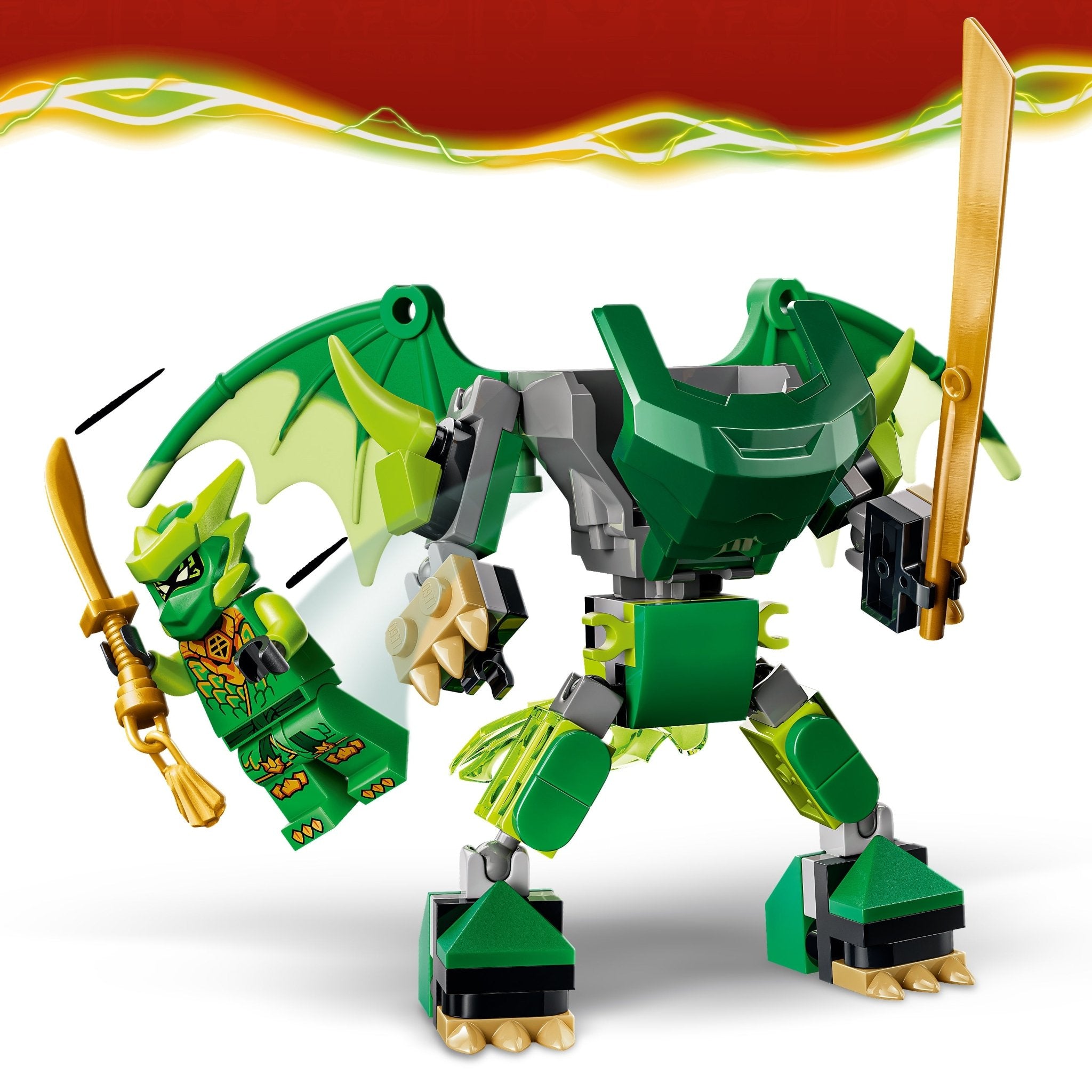 LEGO® NINJAGO Lloyd's Dragon Mech Battle Pack 71862 Toy - Image 5