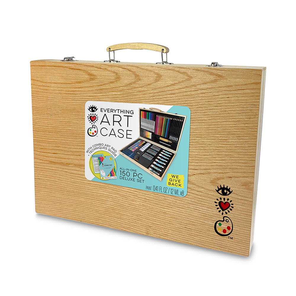 Bright Stripes iHeartArt Deluxe Wooden Everything Art Case Oil - Image 2