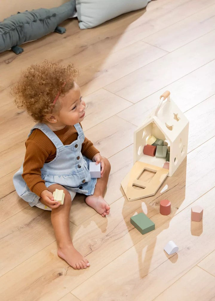 Coco Village Wooden Shapes Sorting House Toy - Image 3