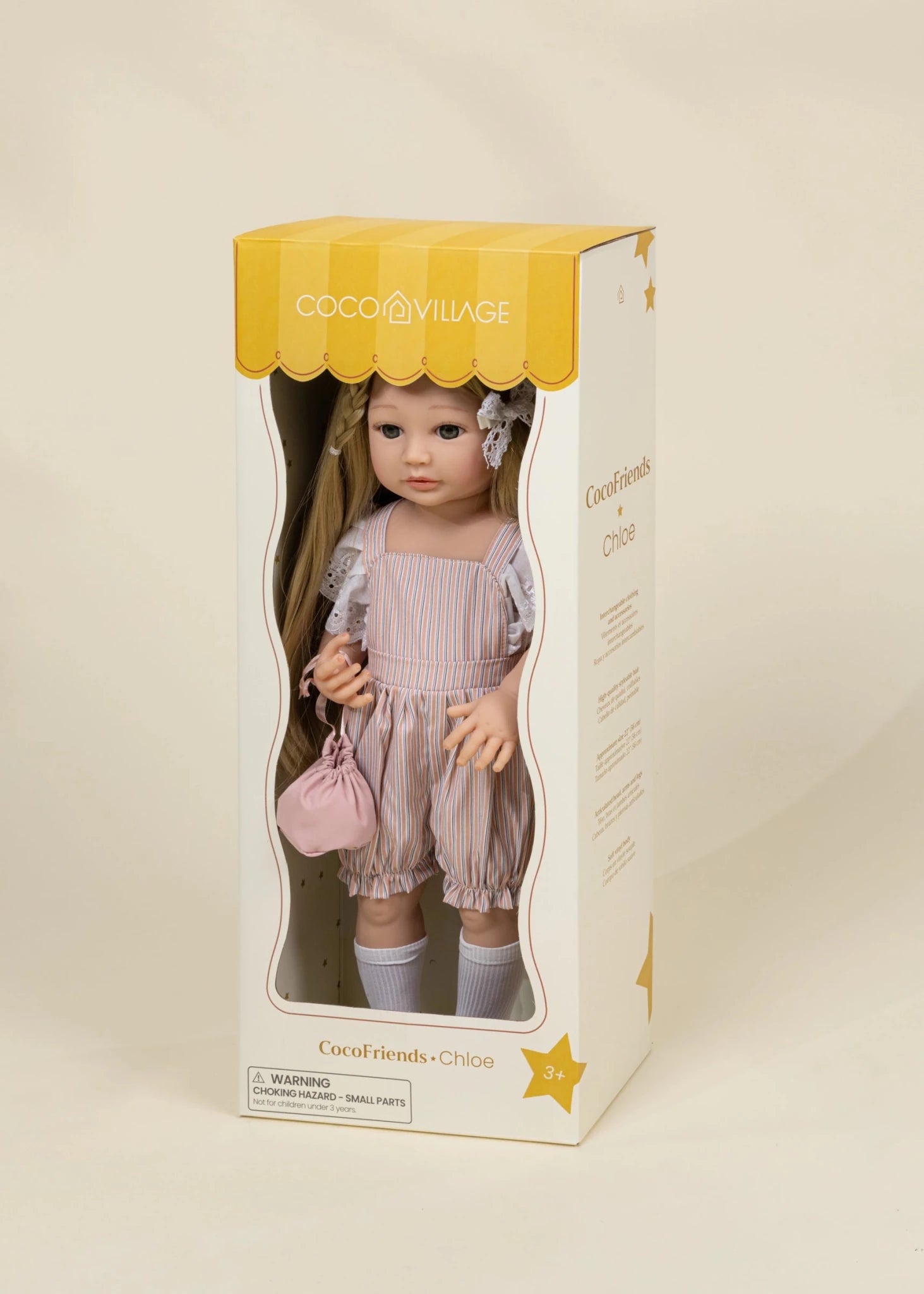 Coco Village Coco Friends Chloe – 22" Kids Play Doll Bag - Image 5