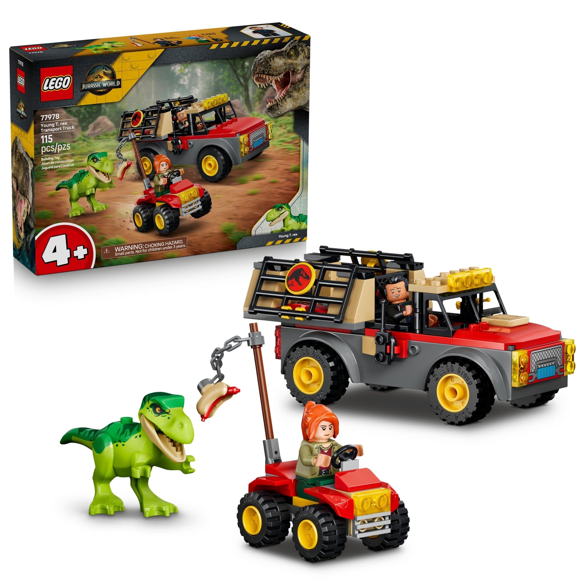 LEGO® Jurassic World Young T. rex Transport Truck 77978 Toy