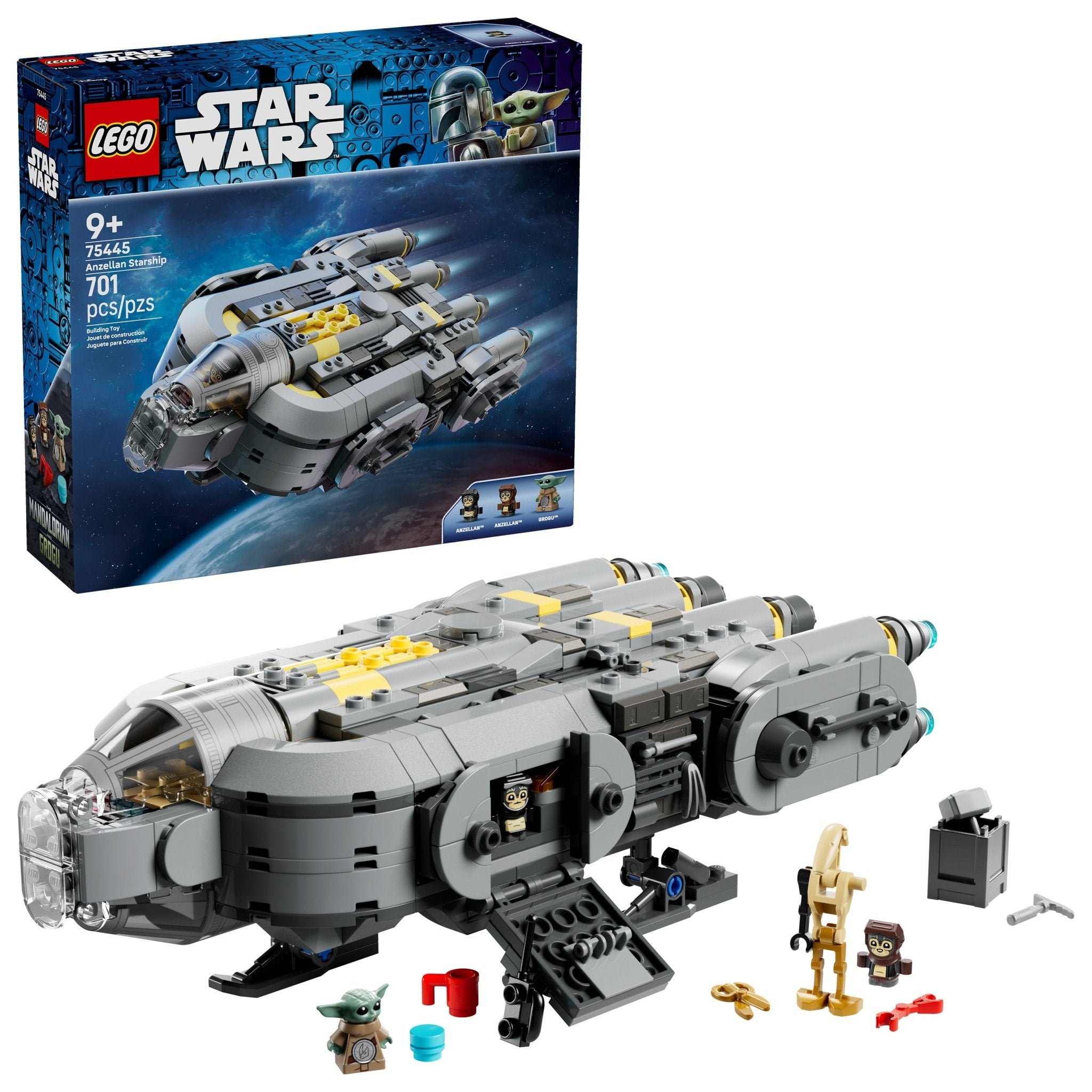 LEGO® Star Wars: The Mandalorian and Grogu Anzellan Starship 75445 Toy