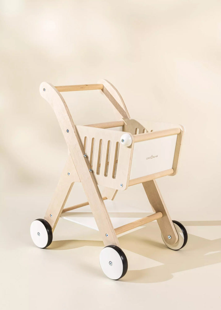 Coco Village Wooden Shopping Cart Basket - Image 3